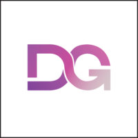 Rosa graues Logo DG